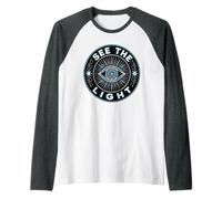 Mystical Eye Spiritual Vision Enlightenment Art Raglan Baseball Tee