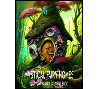 Mystical Fairy Homes Fantasy Coloring Book for Adults: 50 page Whimsical Fairytale Architecture Coloring for Relaxation and Stress Relief