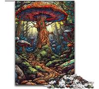 Mystical Fantasy Mushrooms 1000 Piece Jigsaw Puzzles for Adults & Teens, Challenging Game And Family Play Educational Game for Birthday, Chrismas (26x38cm)
