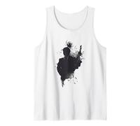 Mystical Fantasy Warrior Sword Silhouette Samurai Katana Tank Top