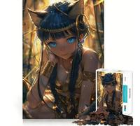 Mystical Feline Enchantres Jigsaw Puzzles for Adults 1000 Piece Reason Skill Toy Anxiety Relief Exact Cut Elegant Gift (38x52cm)