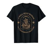 Mystical Feminist Literary Quote A Well-Read Woman Power T-Shirt