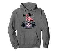 Mystical Flamingo Summoning Ritual Sleep Token Surreal Pullover Hoodie