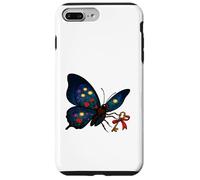 Mystical Floral Winged Butterfly Holding Key With Red Ribbon Case for iPhone 7 Plus/8 Plus