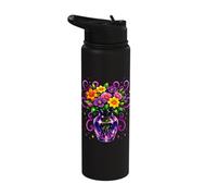 Mystical Flowers Beltane Blessings May Day Pagan Witch Stainless Steel Insulated Water Bottle