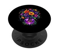 Mystical Flowers Beltane Blessings May Day Pagan Witchy PopSockets Adhesive PopGrip