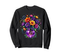 Mystical Flowers Beltane Blessings May Day Pagan Witchy Sweatshirt