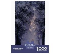 Mystical Forest Deer Puzzles 1000 Piece Challenge Toy Adults And Children Impossible Jigsaw Puzzle Educational Challenge Family Play Home Decoration Gift 52x38cm/1000pcs