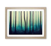Mystical Forest Framed Wall Art Print A2 Oak
