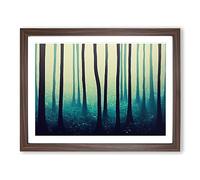 Mystical Forest Framed Wall Art Print A2 Walnut