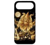 Mystical Forest Gnomes Full Moon Waterfall Scene Case for iPhone Air