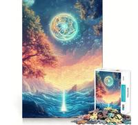 Mystical Forest Landscape 1000 Pieces Jigsaw Puzzles for Adults Strong Logic Toy Relaxing Fun Clear Edge Memorable Gift (50x75cm)
