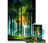 Mystical Forest Landscape 1000 Pieces Jigsaw Puzzles for Teenagers Improve Recall Quiet Hobby Exact Edge Birthday Gift (38x52cm)