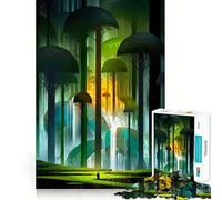 Mystical Forest Landscape Jigsaw Puzzles for Teenagers 1000 Piece Mental Toy Leisure Fun Premium Cut Thoughtful Gift (38x26cm)