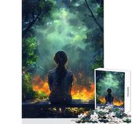 Mystical Forest Moment Jigsaw Puzzles for Adults 1000 Pieces Improve Detailed Observation Skills Mindful Relaxing Leisure Game (38x26cm)