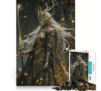 Mystical Forest Ruler 1000 Piece Jigsaw Puzzle for Teenagers Memory Gain Soothing Fun Design Assembly Elegant Gift (38x26cm)