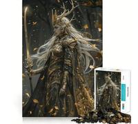 Mystical Forest Ruler 1000 Piece Jigsaw Puzzles for Teenagers Memory Gain Stress Free Design Assembly Heartfelt Gift (38x52cm)