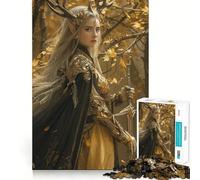 Mystical Forest Ruler Teenagers Puzzles 1000 Piece Jigsaws Brain Workout Toy Soothing Fun Art Assembly Art Collectible (38x52cm)