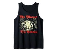 Mystical Forest Wicca as Above so Below Witchcraft Gothic Tank Top