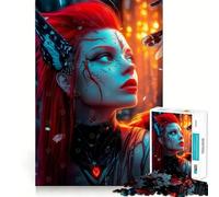 Mystical Forest Woman 1000 Piece Jigsaw Puzzles for Adults Memory Gain Peaceful Time Design Assembly Premium Gift (38x52cm)