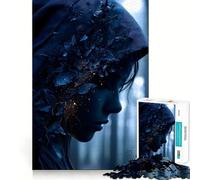 Mystical Forest Woman Teenagers Puzzles 1000 Piece Jigsaws Brain Workout Toy Soothing Fun Art Assembly Art Collectible (38x26cm)