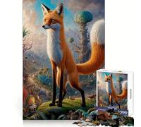 Mystical Fox Encounters for Adults 1000 Piece Jigsaw Puzzle Thought Toy Anxiety Relief Precise Edge Thoughtful Gift (38x52cm)