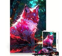 Mystical Fox in Enchanted Forest Jigsaw Puzzles for Adults1000 Pieces Intellect Toy Calming Play Quality Cut Wall Art Decor (38x26cm)