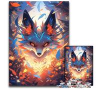 Mystical Fox in Forest Jigsaw Puzzle 1000 Pieces Jigsaw Puzzles for Adults for Teenagers Teens Ideal Birthday 1000 PCS(75x50cm)