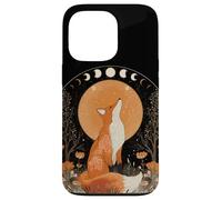Mystical Fox Moon Phases Pagan Witch Forest Witchcraft Spell Case for iPhone 13 Pro