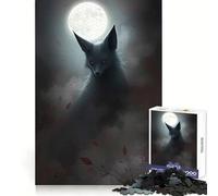Mystical Fox Under Moonlight Jigsaw Puzzles for Adults 1000 Pieces Mind Skill Toy Slow Enjoy Design Assembly Lovely Gift (50x75cm)