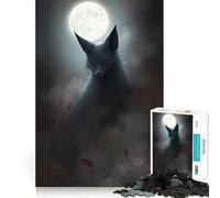 Mystical Fox Under Moonlight Jigsaw Puzzles for Adults 1000 Pieces Mind Skill Toy Slow Enjoy Design Assembly Lovely Gift (50x75cm)