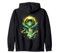 Mystical Frog Artwork Vintage Fantasy Nature Lovers Zip Hoodie