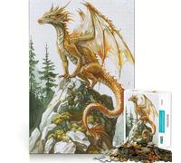 Mystical Full Body Dragon 1000 Piece Jigsaw Puzzles for Adults Jigsaw Brain Skill Warm Time Exact Edge (50x75cm)