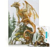 Mystical Full Body Dragon Jigsaw Puzzles for Adults 1000 Pieces Logic Sense Toy Relaxing Fun Smooth Edge (38x52cm)
