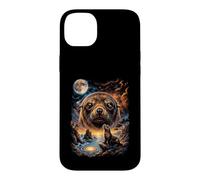 Mystical Fur Seal Howling Full Moon Ocean Nature Art Case for iPhone 14 Plus