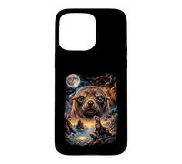 Mystical Fur Seal Howling Full Moon Ocean Nature Art Case for iPhone 15 Pro Max