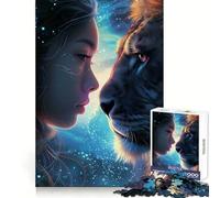 Mystical Galaxy Animals 1000 Piece Jigsaw Puzzle for Teenagers Memory Gain Soothing Fun Design Assembly Elegant Gift (38x52cm)