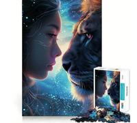 Mystical Galaxy Animals 1000 Piece Jigsaw Puzzle for Teenagers Memory Gain Soothing Fun Design Assembly Elegant Gift (38x52cm)