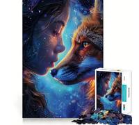 Mystical Galaxy Animals 1000 Pieces Jigsaw Puzzles for Adults Clear Logic Toy Relaxing Fun Perfect Cut Elegant Gift (38x52cm)