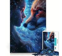 Mystical Galaxy Animals 1000 Pieces Jigsaw Puzzles for Teenagers Improve Recall Quiet Hobby Exact Edge Birthday Gift (50x75cm)