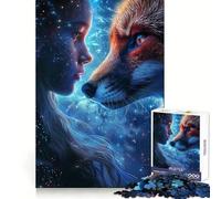 Mystical Galaxy Animals for Adults 1000 Piece Jigsaw Puzzle Thought Toy Anxiety Relief Precise Edge Thoughtful Gift (38x26cm)