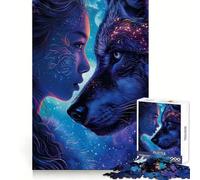 Mystical Galaxy Animals Jigsaw Puzzles 1000 Piece for Teenagers Boost Recall Stress Free Tight Edge Wall Art Decor (38x52cm)