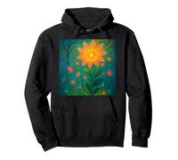 Mystical Garden Radiant Flower Psychedelic Nature Pullover Hoodie