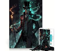 Mystical Gentleman with Staff And Magic 1000 Piece Jigsaw Puzzle for Teenagers Memory Gain Soothing Fun Design Assembly Elegant Gift (50x75cm)