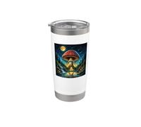 Mystical Giant Mushroom Fantasy Forest Night Stainless Steel Insulated Tumbler