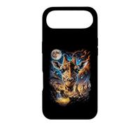 Mystical Giraffe Howling Full Moon Safari Art Case for iPhone Air