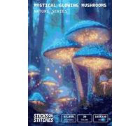 Mystical Glowing Mushrooms Cross stitch pattern book | Nature series | Flower cross stitch | Botanical embroidery