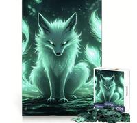Mystical Green Fox 1000 Piece Jigsaw Puzzles for Adults Jigsaw Logic Sense Toy Leisure Fun Smooth Edge Heartfelt Gift (50x75cm)
