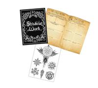 Mystical Grimoire Notebook with 42 Sheets Dark Aesthetic Journal for Tarot Tracking & Spiritual Reflection 125x175mm Occult Ritual Notebook
