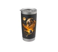 Mystical Guinea Pig Howling At Moon Forest Stainless Steel Insulated Tumbler